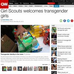 Girl Scouts welcomes transgender girls