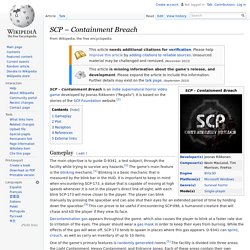 SCP – Containment Breach