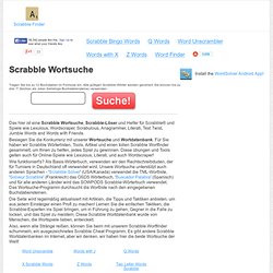Wortsuche Scrabble Deutsch