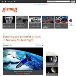Scramspace scramjet arrives in Norway for test flight