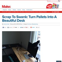 Scrap To Swank: Turn Pallets Into A Beautiful Desk