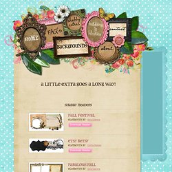Shabby Blogs - Extras - Free shabby chic, scrapbook style, blog headers and decorative tags!