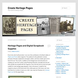 Create Heritage Pages