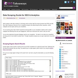 Data Scraping guide for SEO & Analytics
