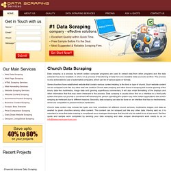 Church Data Scraping, Church Database, Email List, Mailing List