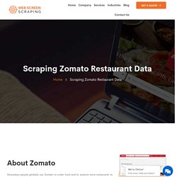 Zomato Restaurant Data Scraping