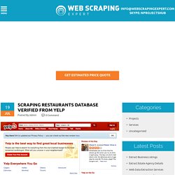 Scraping Restaurants Database Verified from Yelp