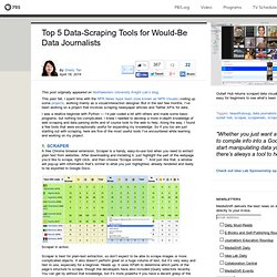 Top 5 Data-Scraping Tools for Would-Be Data Journalists