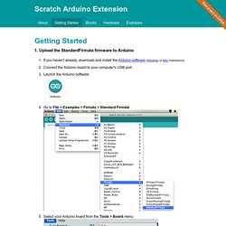 Scratch Arduino Extension