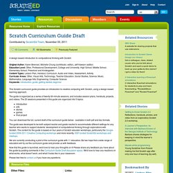 Scratch Curriculum Guide Draft