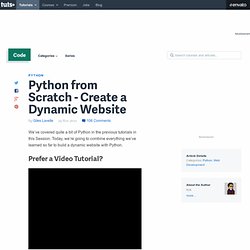 Python from Scratch – Create a Dynamic Website