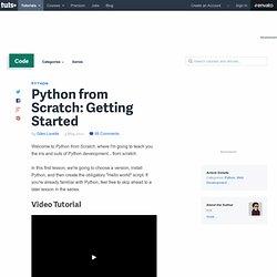 Python from Scratch: Getting Started