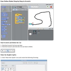 Scratch Project Instructions: Line Follower