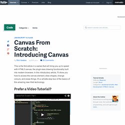 Canvas From Scratch: Introducing Canvas