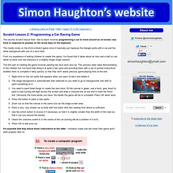 Scratch Lesson 2: Programming a Car Racing Game