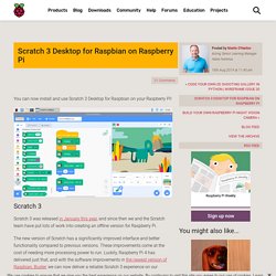 Scratch 3 Desktop for Raspbian on Raspberry Pi