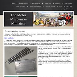 Scratchbuilding model cars page three