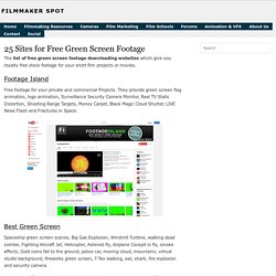 25 Free Green Screen Video Footage Downloading Sites