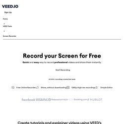 Screen Recorder - Webcam & Voice Recorder - VEED