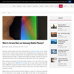 What Is Screen Burn on Samsung Mobile Phones? - iCharts