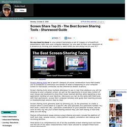 Screen Share Top 25 - The Best Screen Sharing Tools - Sharewood Guide