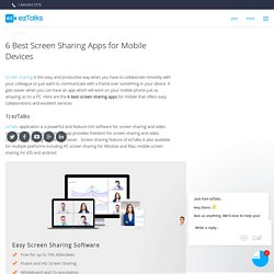 6 Best Screen Sharing Apps for Mobile Devices