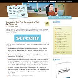 How to Use This Free Screencasting Tool for E-Learning » The Ra