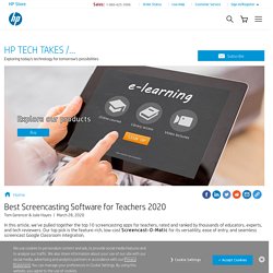 Best Screencasting Software for Teachers 2020