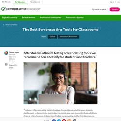 The Best Screencasting Tools for Classrooms