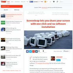 Screenleap Brings You One Click Screensharing