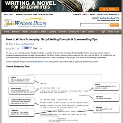 How to Write a Screenplay: Script Writing Example & Screenwriting Tips