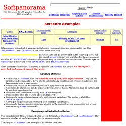 .screenrc examples