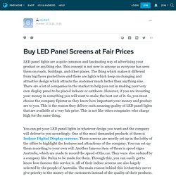 Buy LED Panel Screens at Fair prices