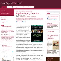 Profile of the Top Screenplay and Screenwriting Contests, 9/02