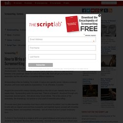 Screenwriting 101: How To Write a Screenplay