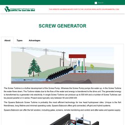Screw Turbine - Lantec Fareast Sdn Bhd