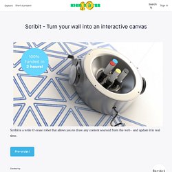 Scribit - Turn your wall into an interactive canvas by Scribit