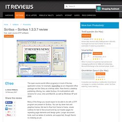 Scribus - Scribus 1.3.3.7 review