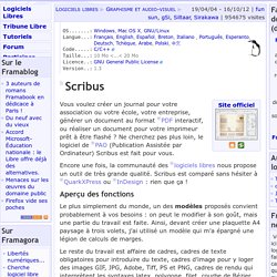 Scribus - Graphisme et audio-visuel - Logiciels Libres
