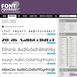 Script Free Fonts