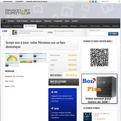 Script mis à jour: infos Netatmo sur sa box domotique » Maison et Domotique