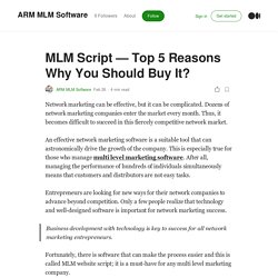 MLM Script — Top 5 Reasons Why You Should Buy It?