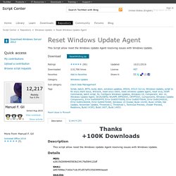 Script Reset Windows Update Agent
