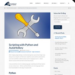 Scripting with Python and AutoHotkey