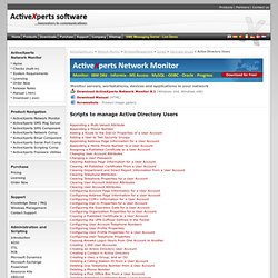 Scripting Active Directory Users using VBScript