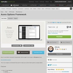 Acera Options Framework