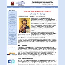 Sunday Scripture Study for Catholics - Previous Studies