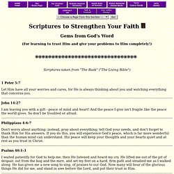 Scriptures to Strengthen Your Faith