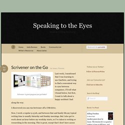 Scrivener on the Go « Speaking to the Eyes
