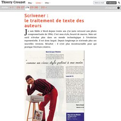 Scrivener : le traitement de texte des auteurs